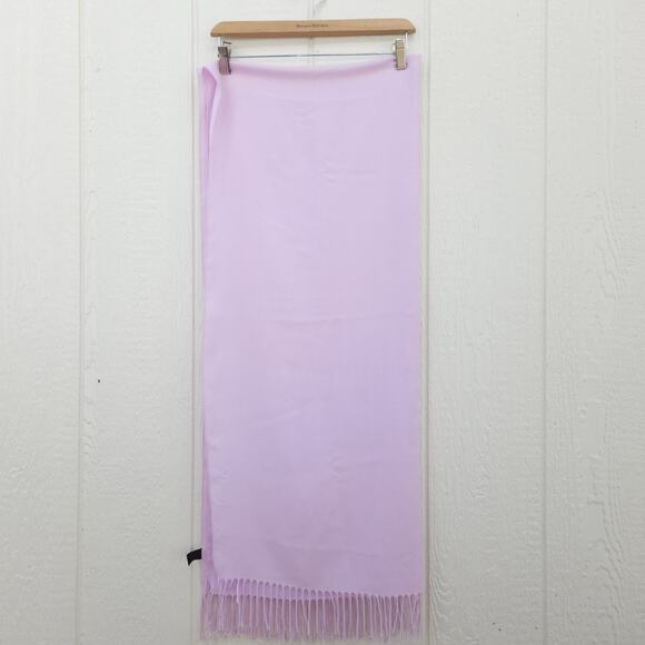 PASHMINA Scarf Poly Viscose Blend Shawl Wrap Lavender Travel Cruise Italy 74x31 - Picture 1 of 8